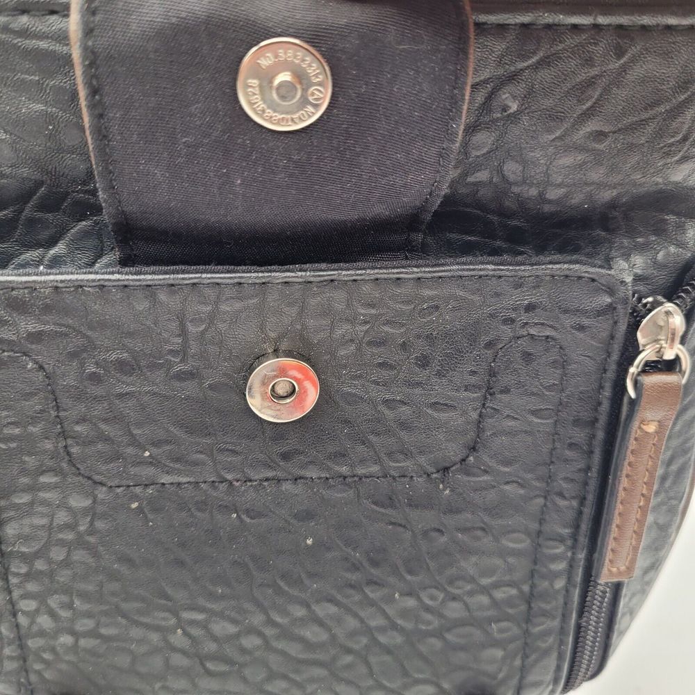 Rosetti Cross Body Faux Leather Purse - Black - Picture 6 of 8